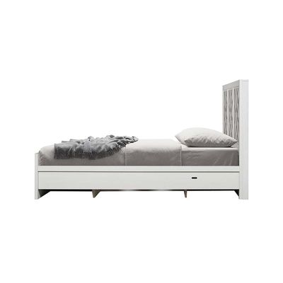 Casablanca 200x200 Super King Bed+2Nightstands+Dresser+Mirror+Stool W/ 2 USB-White Oak