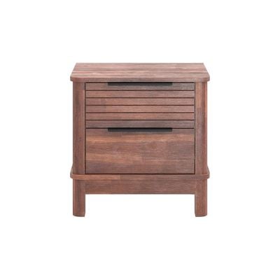 Artisan 180X200 Solid Wood King Bed+2Nightstands+Dresser+Mirror-Maroon Oak