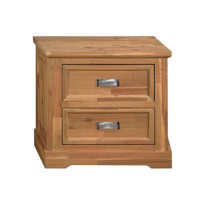 Canterbury 180X200 Solid Wood King Bed+2Nightstands+Dresser+Mirror-Brown & Grey