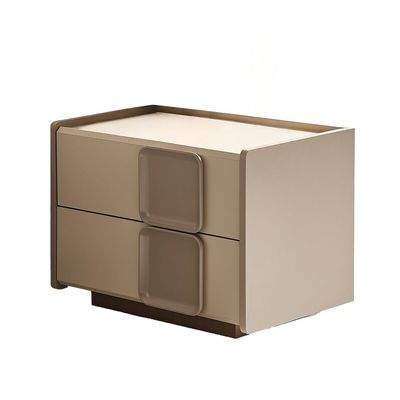 Mirante 200X200 Super King Bed With  2 Night Stand And Dresser With Mirror + Stool - Grey