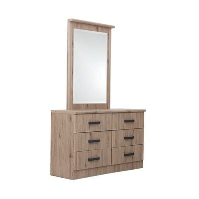 Raymond Dresser with Mirror - Summer Oak -2 Year Warranty