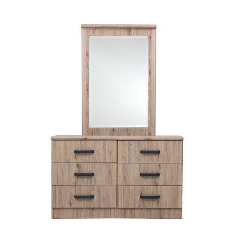 Raymond Dresser with Mirror - Summer Oak -2 Year Warranty