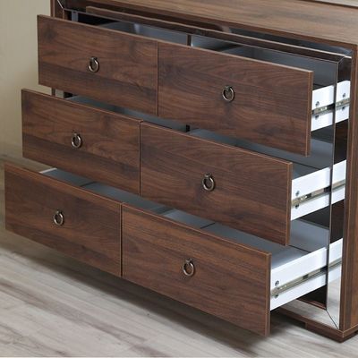 Ezekiel Dresser with Mirror - Walnut / Mirror