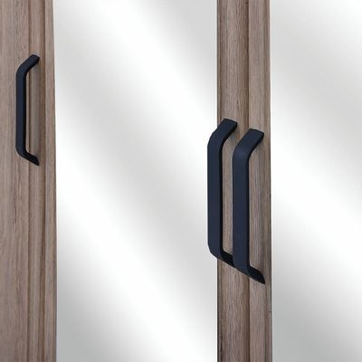 Raymond 4 Door Wardrobe - Summer Oak -2 Year Warranty