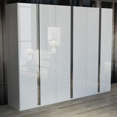 Jodi 6 Door Wardrobe - White