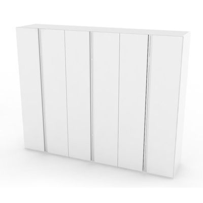 Jodi 6 Door Wardrobe - White