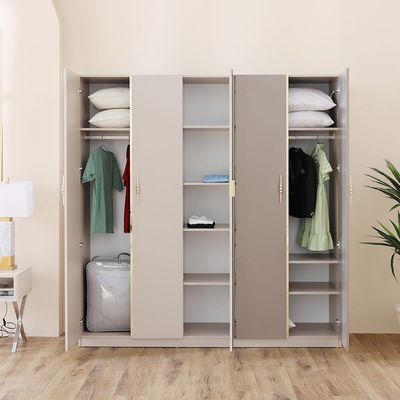 Helen Five door Wardrobe  - Grey / Gold