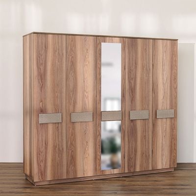 Bohem 5 Door Wardrobe - 2 Years Warranty