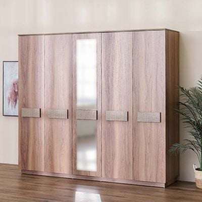 Bohem 5 Door Wardrobe - 2 Years Warranty