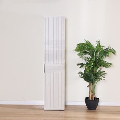 Defne Right-Door Wardrobe - Cream/Black - With 5-Year Warranty