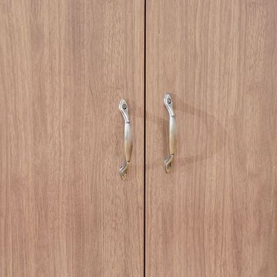 Zirco 6-Door Wardrobe - Brown Oak - With 2-Year Warranty