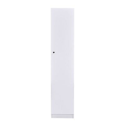 Multipurpose 1-Door Tall Wardrobe with Deep & Thick Panel - White - With 2-Year Warranty