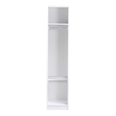 Multipurpose 1-Door Tall Wardrobe with Deep & Thick Panel - White - With 2-Year Warranty