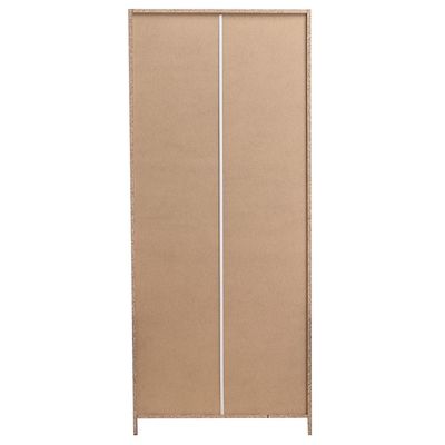 Multipurpose 2-Door Tall Wardrobe Deep & Thick Panel - White - With 2-Year Warranty