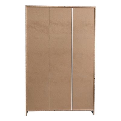 Multipurpose 3 Door Tall Wardrobe Deep & Thick Panel - White