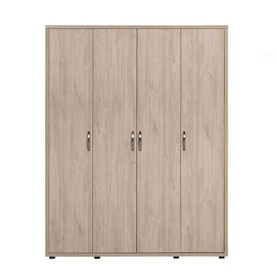 V2 Bolivar 4 Door Wardrobe -V.Oak/Black faux marble