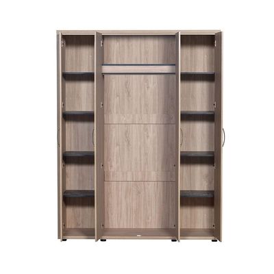 V2 Bolivar 4 Door Wardrobe -V.Oak/Black faux marble