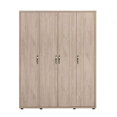 V2 Bolivar 4 Door Wardrobe -V.Oak/Black faux marble