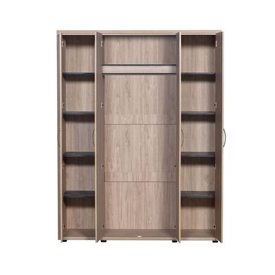 V2 Bolivar 4 Door Wardrobe -V.Oak/Black faux marble