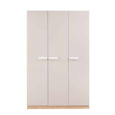 Cardano 3 Door Wardrobe W/ Mirror Inside  - Natural Oak / Champagne