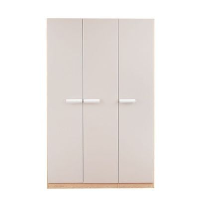 Cardano 3 Door Wardrobe W/ Mirror Inside  - Natural Oak / Champagne