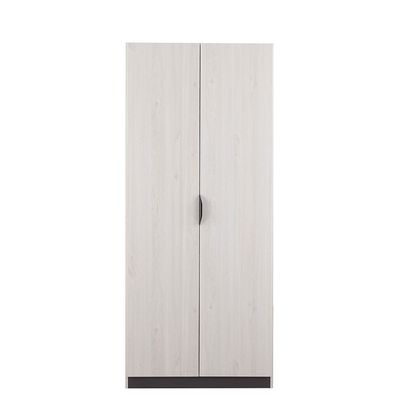 Pletora 2 Door Wardrobe W/ Mirror Inside - Grey Oak