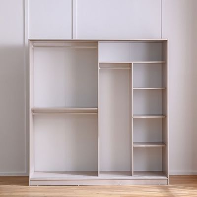 Manila Sliding Door Wardrobe - Taupe Grey - With 2-Year Warranty