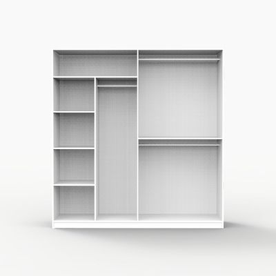 Manila Sliding Door Wardrobe - Taupe Grey - With 2-Year Warranty