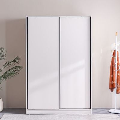 Manila Compact Sliding Door Wardrobe - Cream - With 2-Year Warranty
