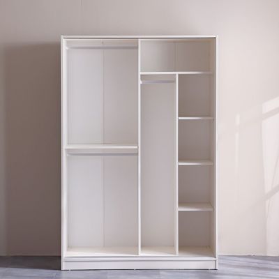 Manila Compact Sliding Door Wardrobe - Cream - With 2-Year Warranty