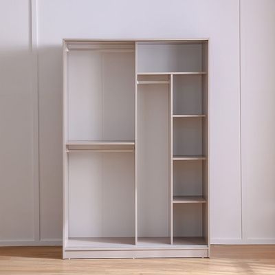 Manila 1.4 M Sliding Door Wardrobe - Taupe Grey - With 2-Year Warranty