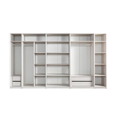 Infinity 1-Door Wardrobe with Shelves - Light Taupe - With 2-Year Warranty