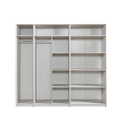 Infinity 1-Door Wardrobe with Shelves - Light Taupe - With 2-Year Warranty