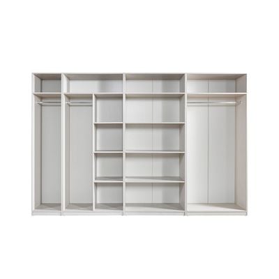 Infinity 1-Door Wardrobe with Shelves - Light Taupe - With 2-Year Warranty