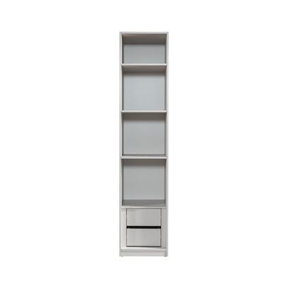 Infinity 1-Door Wardrobe with Shelves - Light Taupe - With 2-Year Warranty