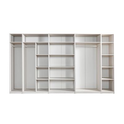 Infinity 1-Door Wardrobe with Shelves - Light Taupe - With 2-Year Warranty