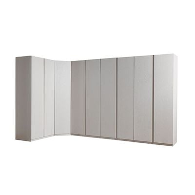 Infinity 1-Door Wardrobe with Shelves - Light Taupe - With 2-Year Warranty