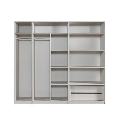 Infinity 2-Door Wardrobe with Shelves - Light Taupe - With 2-Year Warranty