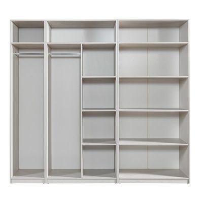 Infinity 2-Door Wardrobe with Hanger and Shelves - Light Taupe - With 2-Year Warranty