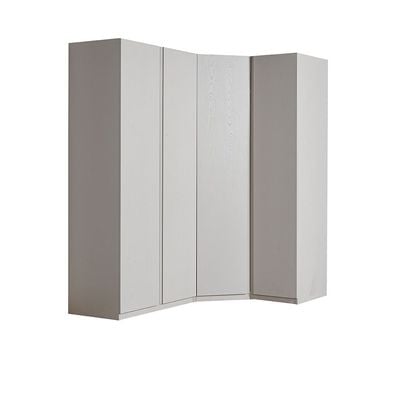 Infinity Corner Wardrobe with Hanger and Shelves - Light Taupe - With 2-Year Warranty