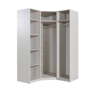 Infinity Corner Wardrobe with Hanger and Shelves - Light Taupe - With 2-Year Warranty