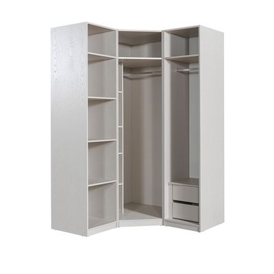 Infinity Corner Wardrobe with Hanger and Shelves - Light Taupe - With 2-Year Warranty