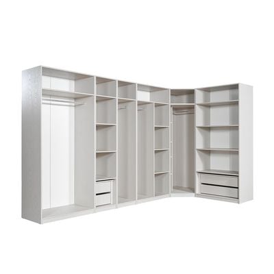 Infinity Corner Wardrobe with Hanger and Shelves - Light Taupe - With 2-Year Warranty