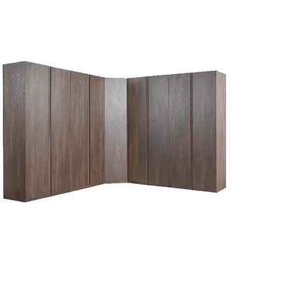 Infinity 1-Door Wardrobe with Hanger - Dark Walnut - With 2-Year Warranty