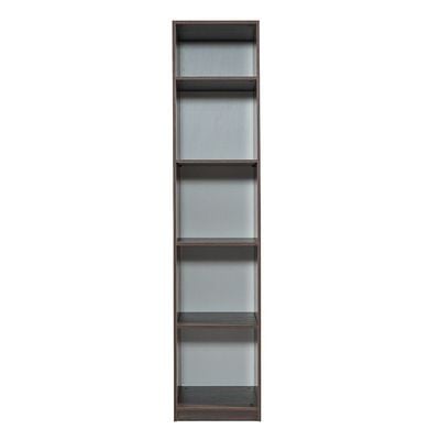 Infinity 1-Door Wardrobe with Shelves - Dark Walnut - With 2-Year Warranty