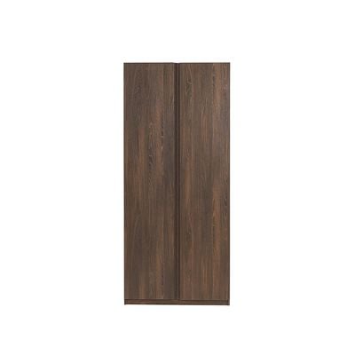 Infinity 2-Door Wardrobe with Hanger - Dark Walnut - With 2-Year Warranty