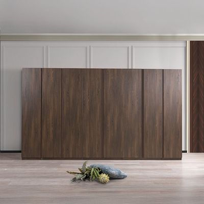 Infinity 2-Door Wardrobe with Hanger - Dark Walnut - With 2-Year Warranty