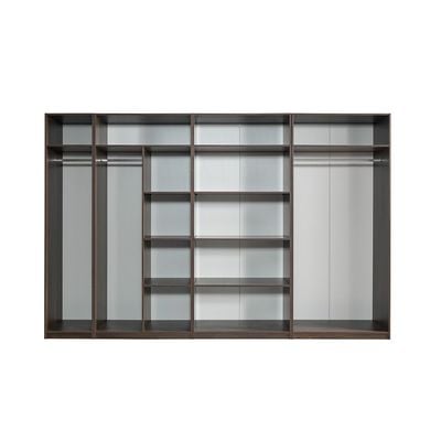 Infinity 2-Door Wardrobe with Hanger - Dark Walnut - With 2-Year Warranty