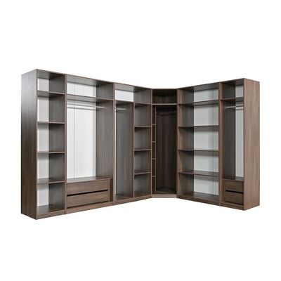 Infinity 2-Door Wardrobe with Hanger - Dark Walnut - With 2-Year Warranty