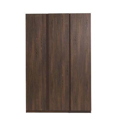 Infinity 2-Door Wardrobe with Hanger and Shelves - Dark Walnut - With 2-Year Warranty